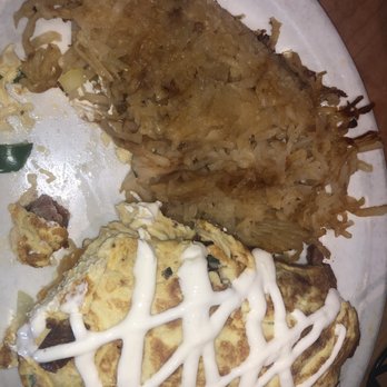 Brownstone Pancake Factory - MEXICAN CHORIZO COLOSSAL OMELETS W/ HOME FRIES - Breakfast & Brunch Near Me - Edgewater, New Jersey