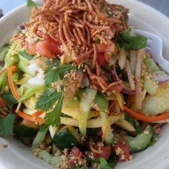 TAP The Asian Project - Salad bowl with steak and peanut sauce with all the veggies but really saucy at the bottom - Do-It-Yourself Food Near Me - Burbank, California TAP The Asian Project - Salad bowl with steak and peanut sauce with all the veggies but really saucy at the bottom - Do-It-Yourself Food Near Me - Burbank, California