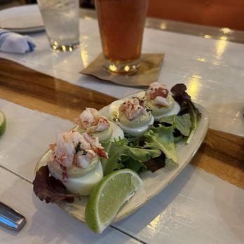 Monkeypod Kitchen - Lobster deviled eggs. - Hawaiian Near Me - Kapolei, Hawaii Monkeypod Kitchen - Lobster deviled eggs. - Hawaiian Near Me - Kapolei, Hawaii