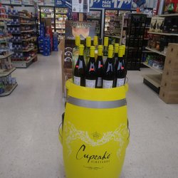 Almost half of the store is wine, beer and spirits.