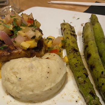 Sedona Taphouse - Chantilly - Blackened Mahi Mahi with potatoes and grilled asparagus - Seafood Near Me - Chantilly, Virginia Sedona Taphouse - Chantilly - Blackened Mahi Mahi with potatoes and grilled asparagus - Seafood Near Me - Chantilly, Virginia