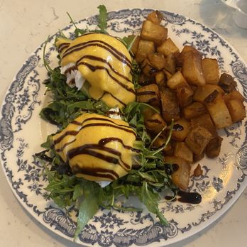MID KITCHEN - Avocado Benedict eggs & muffin - Yum - Breakfast & Brunch Near Me - Evanston, Illinois