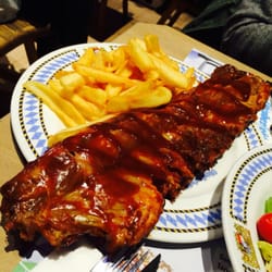 Oktoberfest - Costilla entero con salsa barbacoa  super buenísimo