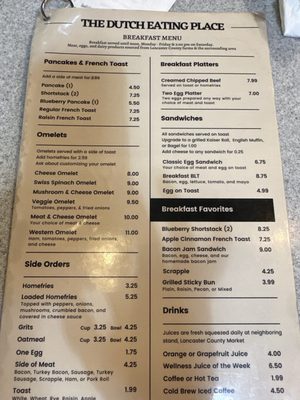 Menu photo 3 Dutch Eating Place Philadelphia, PA