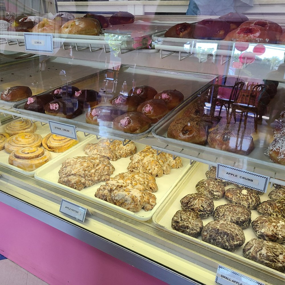 Big O Donuts - Strawberry cream, strawberry and lemon filled and don't forget the giant cinnamon  roll and fritters! - Donuts Near Me - Cookeville, Tennessee