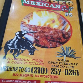 El Rodeo Mexican Grill 5 - Menu! - Mexican Near Me - San Antonio, Texas El Rodeo Mexican Grill 5 - Menu! - Mexican Near Me - San Antonio, Texas