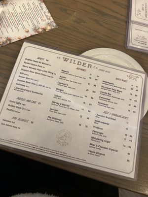 Menu photo 8 Wilder San Francisco, CA Menu photo 8 Wilder San Francisco, CA