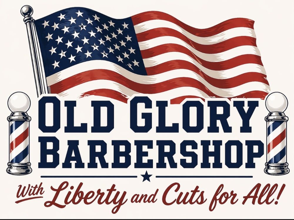 Old Glory Barbershop Logo