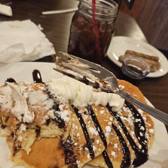 Bob Evans - Double chocolate hotcakes - Breakfast & Brunch Near Me - Dearborn, Michigan