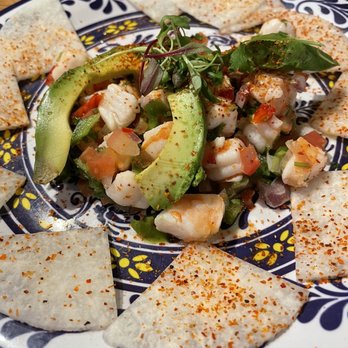 Machete Tequila + Tacos - Ceviche with jicama chips - Mexican Near Me - Denver, Colorado