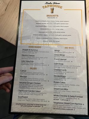 Menu photo 2 Lakeview Taphouse Lake Oswego, OR