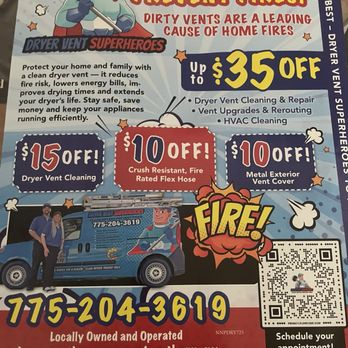 Dryer Vent Superheroes - Air Duct Cleaning Near Me - Reno, Nevada
