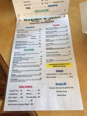 Menu photo 5 Carmen y Juan's Mount Pleasant, SC Menu photo 5 Carmen y Juan's Mount Pleasant, SC