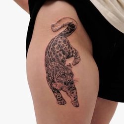 Pinup Parlor Tattoo Studio - This is what a snow leopard looks like 