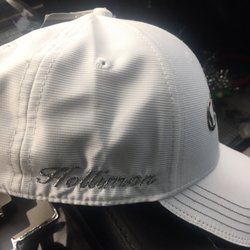 Lids - Loved the font the cashier selected upgrade to metallic thread