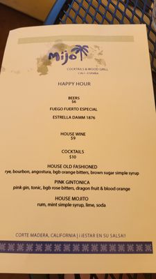 Menu photo 4 Mijo Marin Corte Madera, CA