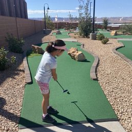 Mini golf outside!
