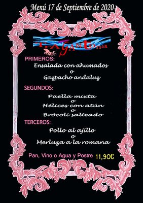 Menu photo 6 Tragantona Benidorm, A