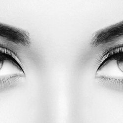 Dramatic eyelash extensions