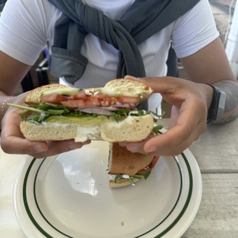 Anna's On The Lake - Vegan cream cheese and veggies on a bagel. Got it twice on our trip, its so good!! - Coffee & Tea Near Me - Kenosha, Wisconsin Anna's On The Lake - Vegan cream cheese and veggies on a bagel. Got it twice on our trip, its so good!! - Coffee & Tea Near Me - Kenosha, Wisconsin