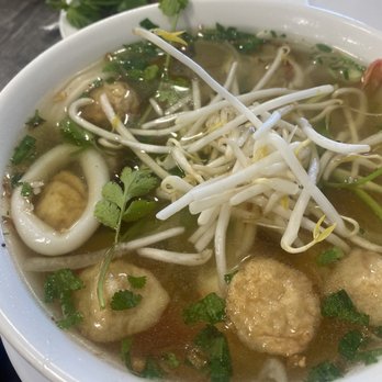 Pho Craze - 12. Seafood Noodle Soup with egg noodles - Vietnamese Near Me - Pinole, California Pho Craze - 12. Seafood Noodle Soup with egg noodles - Vietnamese Near Me - Pinole, California
