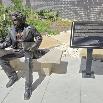 Scheels - Outside, near the entry on the left, is a statue of Frederick Douglass and a plaque. Other statues adorn the building. - Hunting & Fishing Supplies Near Me - Cedar Park, Texas Scheels - Outside, near the entry on the left, is a statue of Frederick Douglass and a plaque. Other statues adorn the building. - Hunting & Fishing Supplies Near Me - Cedar Park, Texas
