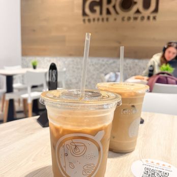 GROU Coffee + Cowork - Iced Latte - Coffee & Tea Near Me - Coral Gables, Florida GROU Coffee + Cowork - Iced Latte - Coffee & Tea Near Me - Coral Gables, Florida