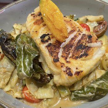 Bolero Restaurante - Sea Bass on artichokes - Tapas/Small Plates Near Me - Temecula, California