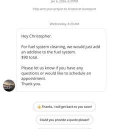 Yelp job request Yelp job request