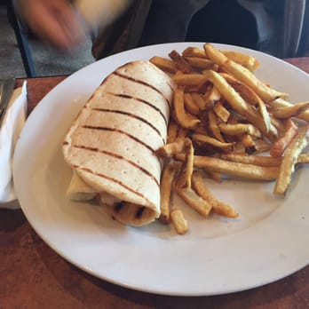 Dive Bar & Grill - My friend ordered some kind of wrap with fries. - Dive Bars Near Me - Pittsburgh, Pennsylvania