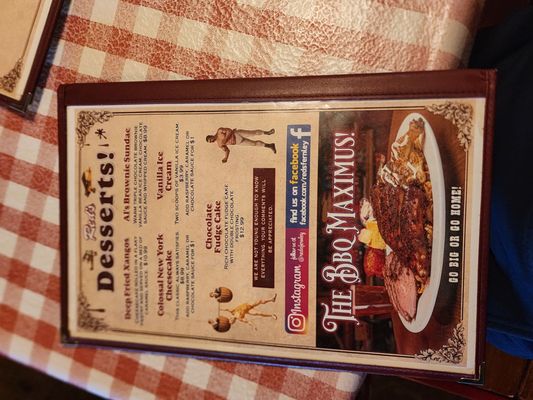 Menu photo 5 Red's Bar & Grill Fernley, NV