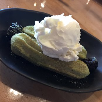 Sojo Ramen - Carmel stuffed Green tea churros - Ramen Near Me - Las Vegas, Nevada Sojo Ramen - Carmel stuffed Green tea churros - Ramen Near Me - Las Vegas, Nevada