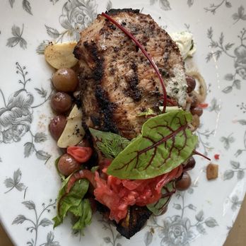 Ada's on the River - WOOD-FIRED BONE-IN PORK CHOP* G - Seafood Near Me - Alexandria, Virginia Ada's on the River - WOOD-FIRED BONE-IN PORK CHOP* G - Seafood Near Me - Alexandria, Virginia