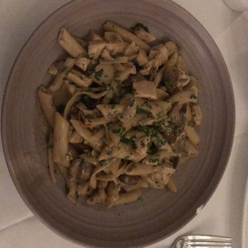 Spaghettini - Wild Mushroom, Chicken & Roasted Garlic Pasta - Italian Near Me - Seal Beach, California Spaghettini - Wild Mushroom, Chicken & Roasted Garlic Pasta - Italian Near Me - Seal Beach, California