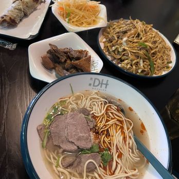 DH Noodles Plano - Traditional lanzhou noodle, beef fried noodle, lamb, potato, beef pancake roll - Chinese Near Me - Plano, Texas