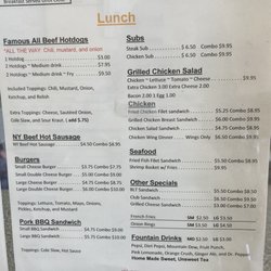 Lindy's Famous Hotdogs - Menu as of November 2022