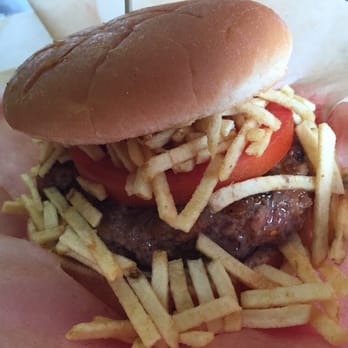 Bodega - The Frita Burger - just a burger topped with some chips and fancy sauce - Latin American Near Me - St Petersburg, Florida Bodega - The Frita Burger - just a burger topped with some chips and fancy sauce - Latin American Near Me - St Petersburg, Florida