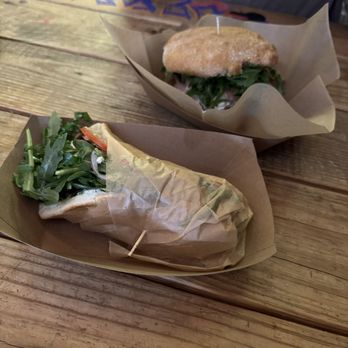 Chalkboard Kitchen - The gyro and the chalkboard chicken sandwich - Food Trucks Near Me - Durango, Colorado