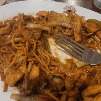 Kirin Sushi - Lo mein. On a Chef Wang's plate. At kirin. - Sushi Bars Near Me - Antioch, Tennessee