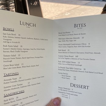 Park 1039 - Menu - Wine Bars Near Me - San Luis Obispo, California Park 1039 - Menu - Wine Bars Near Me - San Luis Obispo, California
