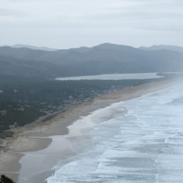 Looking down on Manzanita Beach from Neah-kah-nie mountain