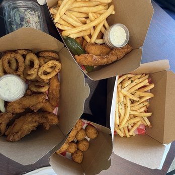 Fishmongers Seafood Market - Fried cat fish fried cod truffle fries hush puppies - Fish & Chips Near Me - Grand Rapids, Michigan Fishmongers Seafood Market - Fried cat fish fried cod truffle fries hush puppies - Fish & Chips Near Me - Grand Rapids, Michigan