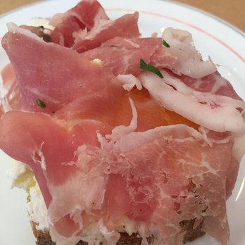 The Corner - Prosciutto and ricotta toast - Cafes Near Me - Montclair, New Jersey The Corner - Prosciutto and ricotta toast - Cafes Near Me - Montclair, New Jersey
