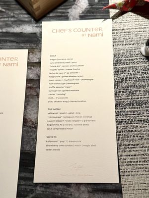 Menu photo 1 Nami Orlando, FL