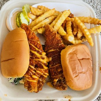 Dave's Hot Chicken - Dave's #2 2 Sliders w/ Fries - Chicken Shop Near Me - Seattle, Washington Dave's Hot Chicken - Dave's #2 2 Sliders w/ Fries - Chicken Shop Near Me - Seattle, Washington