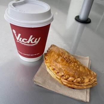 Vicky Cafe FIU - baked empanada and cafe con leche - Bakeries Near Me - Miami, Florida