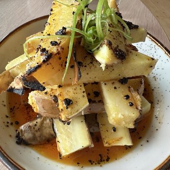 Owamni - Sweet potatoes. The oil on the bottom had a little taste. Basically, you're spending 20+ dollars for some sliced and cooked sweet potatoes. - New American Near Me - Minneapolis, Minnesota