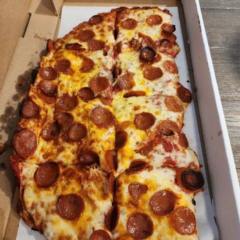 Bocce Club Pizza - Half cheese and pepperoni - Pizza Near Me - Amherst, New York Bocce Club Pizza - Half cheese and pepperoni - Pizza Near Me - Amherst, New York