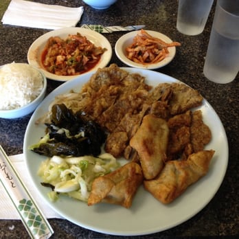 Young's Kalbee - Meath Jun & Fried Mandoo combo - Korean Near Me - Aiea, Hawaii Young's Kalbee - Meath Jun & Fried Mandoo combo - Korean Near Me - Aiea, Hawaii