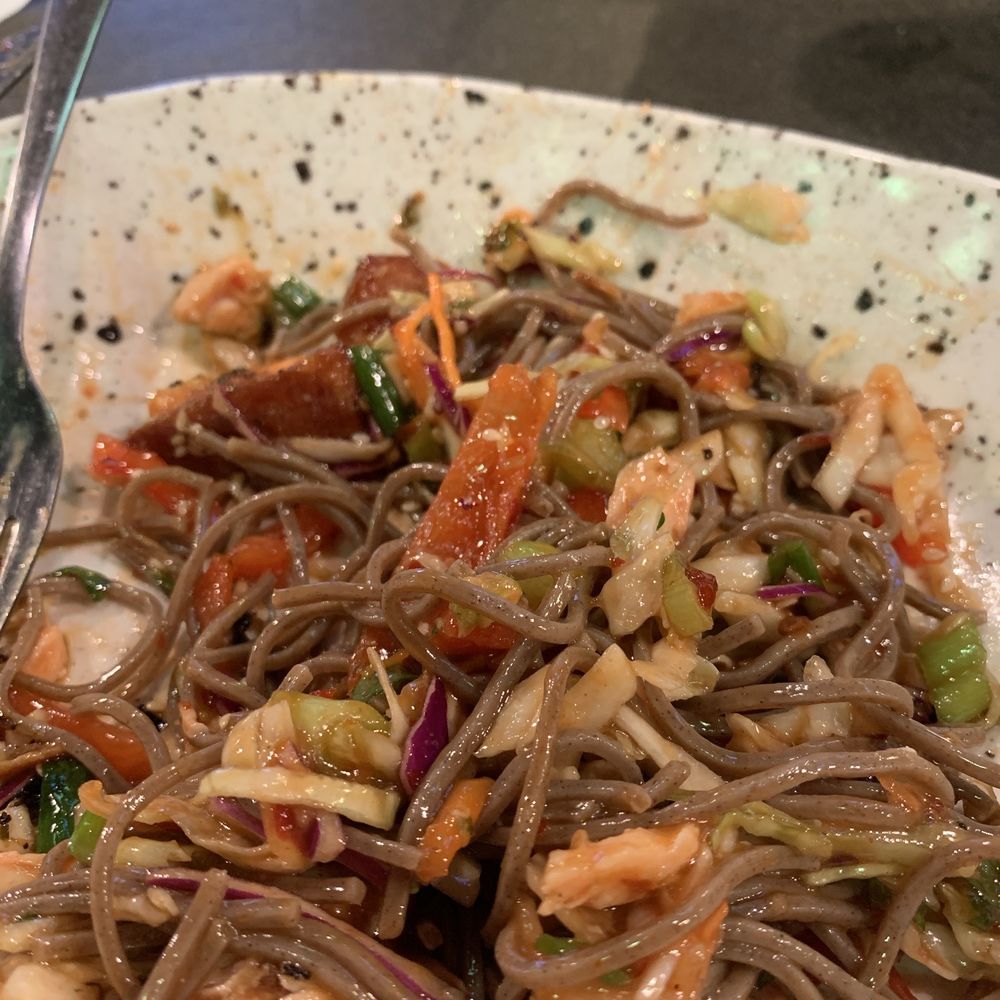 The Asian salmon salad (half eaten already if I'm honest) The Asian salmon salad (half eaten already if I'm honest)